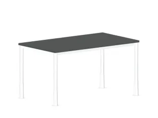 In hoogte verstelbaar bureau,HxBxD 720-840x1400x800mm,MS-donkergrijs - 2