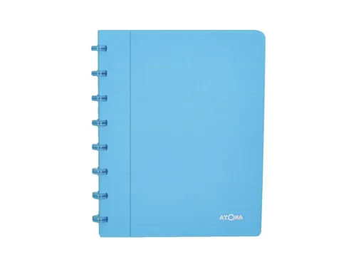 Schrift Atoma A5 blanco 144blz 90gr PP transparant assorti