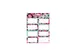 Étiquette scolaire Pink Mint Retro 7,5x5cm paquet de 24 pièces