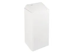 Poubelle fermée PP0080 80 litres Blanc