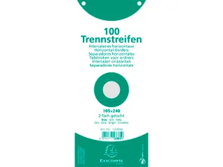 Tabstroken horiz180g perfo 105X240 grijs - 3
