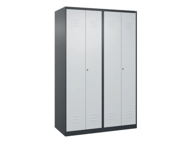 locker voor scheiding van kleding,HxBxD 1850x1200x500mm,4vak