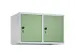 opzetkast,v. locker,2vak.,vak B 400mm,HxBxD 500x800x500mm,vleugeldeur