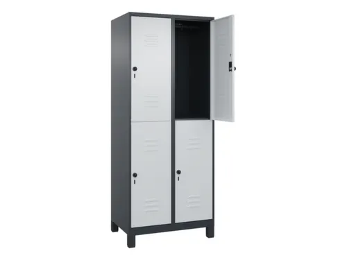 dubbeldekse locker,HxBxD 1950x800x500mm,2x2vak.,vak B 400mm