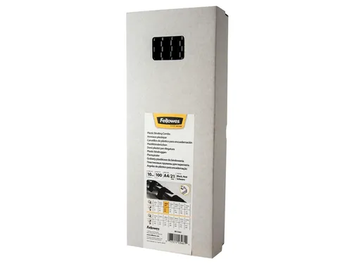 Bindrug Fellowes 10mm 21-rings A4 zwart 100stuks