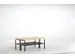 banc-patère,LxP 1015x700mm,barrettes en bois,RAL7016