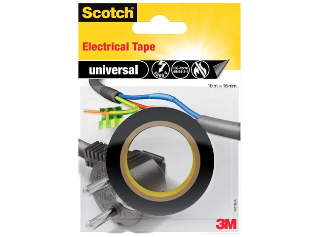 Plaktape Scotch Isolatie 15mmx10m Zwart