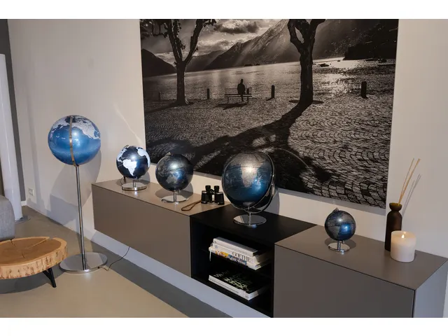 TROIKA Wereldbol Gagarin 13cm Chroom Blauw-zilver