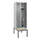 locker met bank,HxBxD 2120x600x815mm,2vak,vak B 300mm,draaigrendel