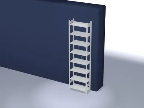 dossierstelling,grondveld,HxBxD 2700x810x335mm,vaklast 60kg