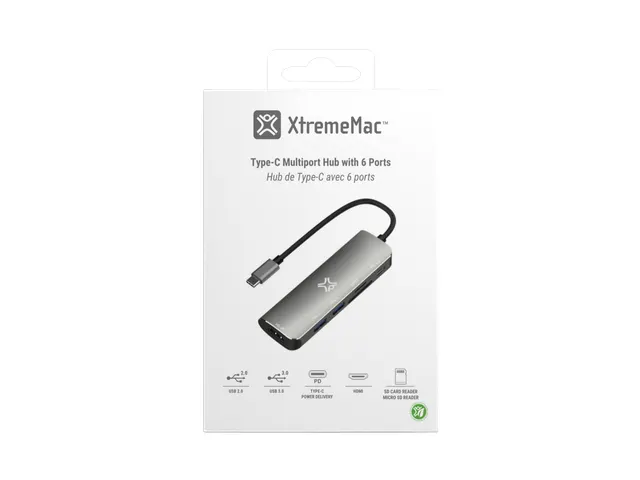 Xwh-Hub6-13 Xtrememac Type-C Hub