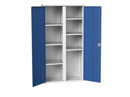 universele kast,HxBxD 2000x1050x550mm,6xStalen bodem,draaigrendelslot