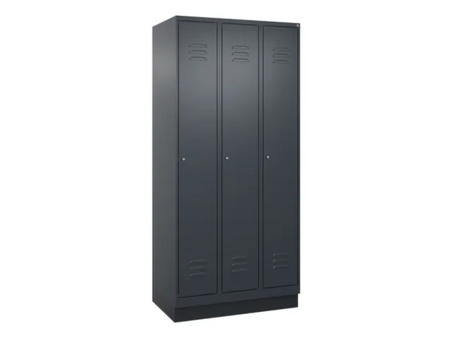 locker voor scheiding van kleding,HxBxD 1950x900x500mm,3vak