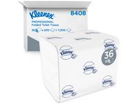 Toiletpapier KC Kleenex gevouwen tissues 2 laags wit 36x200st 8408