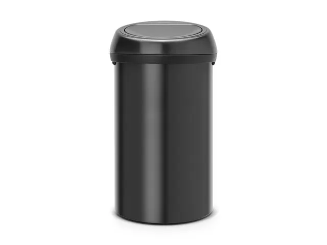 Brabantia Afvalbak Touch Bin 60 Liter Mat Zwart