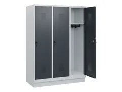schoollocker,HxBxD 1630x1200x500mm,3vak,vak B 400mm,draaigrendel