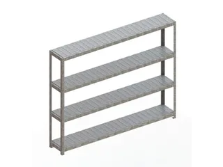 breedvakstelling,grondveld,HxBxD 1970x2504x400mm,vakl. 400kg - 1