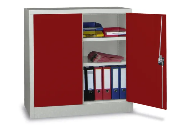 grootvolumekast met openslaande deuren,RAL7035,front RAL3000