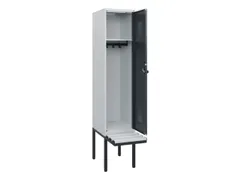 locker met bank,HxBxD 1950x400x815mm,1vak,vak B 400mm,draaigrendel