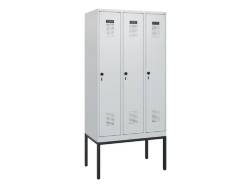schoollocker,HxBxD 1950x900x500mm,3vak,vak B 300mm,draaigrendel