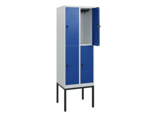 dubbeldekse locker,HxBxD 1950x600x500mm,2x2vak.,vak B 300mm
