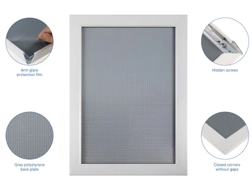 Kliklijst Europel A4 25mm mat wit