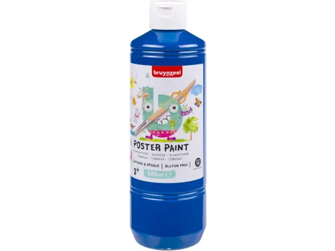Plakkaatverf Bruynzeel fles à 500ml diepblauw