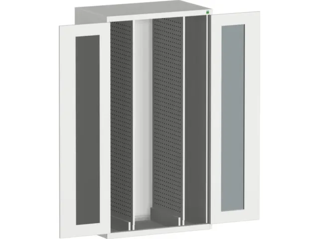 verticale kast,HxBxD 2000x1050x650mm,vensterdeur,2uittrekwanden