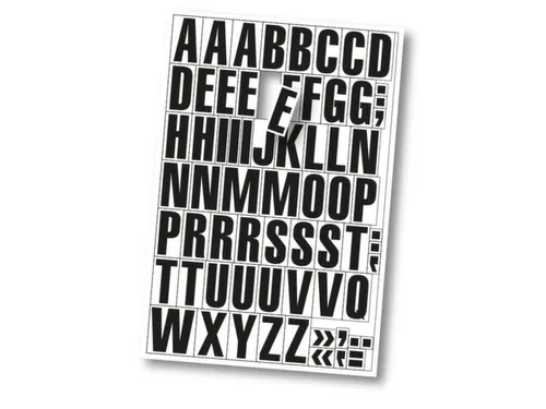 veldmagneet voor stelling,letters A-Z,DIN A4,H 43mm,magneetfolie