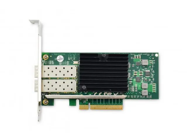 2-poorts SFP+ 10G PCI Express-kaart platte beugel Intel JL82599ES-chip