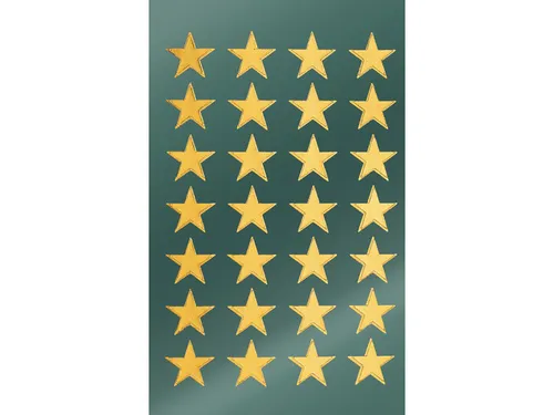 etiket Z-design Christmas pakje a 2 vel gouden sterren