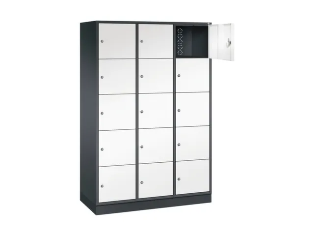 grootvolume-lockersysteem,HxBxD 1950x1220x500mm,3x5vakken,cil.-slot