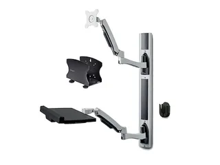 Wandmonteerbare Zit-Sta Werkplek, VESA-Beugel Voor 32 Inch Scherm - 1