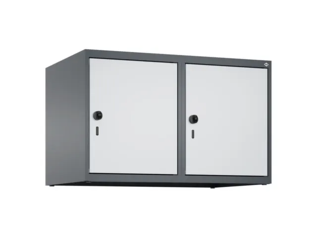 opzetkast,v. locker,2vak.,vak B 400mm,HxBxD 500x800x500mm,draaigrendel