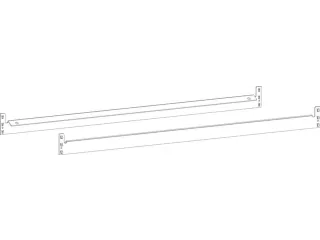traversepaar,v. bandenstelling,BxD 1000x400mm,vakl. 150kg,staal - 5
