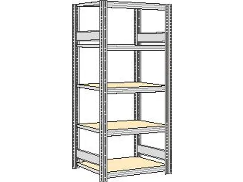 magazijnstelling,grondveld,HxBxD 2000x931x526mm,vakl. 250kg