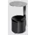 Wandasbak 0.6 liter HxØ 220x90mm Ral9005 Zwart Overkapping Rvs