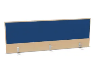 opzetpaneel,v. bureau,aanbouw achter,B 1600mm,NE-esdoorn,BN6016-blauw - 1