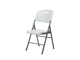 Klapstoel BRASQ FC200 wit-rvs - 1