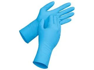 Uvex u-fit strong N2000 chemische handschoenen, blauw, maat L - 1