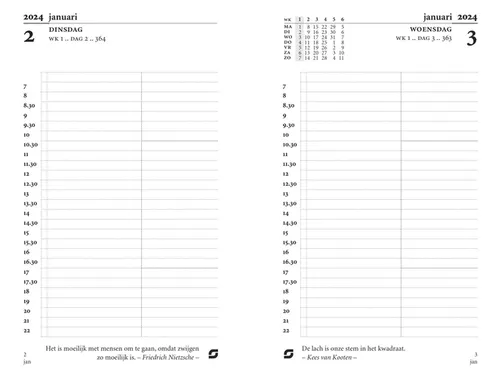Agendavulling 2027 Succes Mini 1dag/1pagina