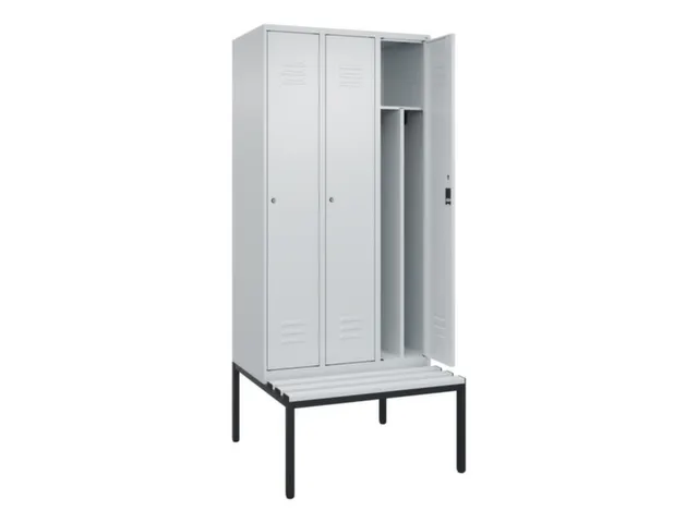 locker voor scheiding van kleding,HxBxD 2120x900x815mm,3vak