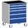 ladekast verrijdbaar 980x800x525mm 5laden romp RAL7035 front RAL5010