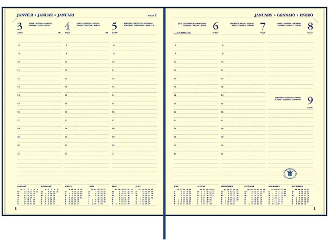 Agenda 2026 Ryam Executive Mundior 7dagen/2pagina's zwart