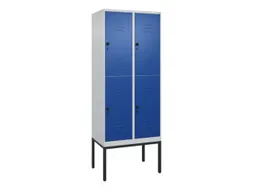 dubbeldekse locker,HxBxD 2120x800x500mm,2x2vak.,vak B 400mm