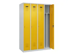 locker voor scheiding van kleding,HxBxD 1850x1200x500mm,4vak