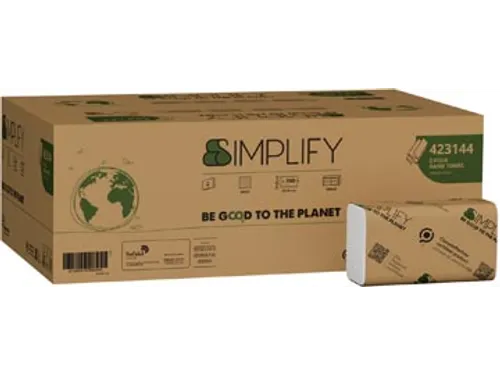 Handdoek 423144 Simplify Z-vouw 200 vel 20 Pak