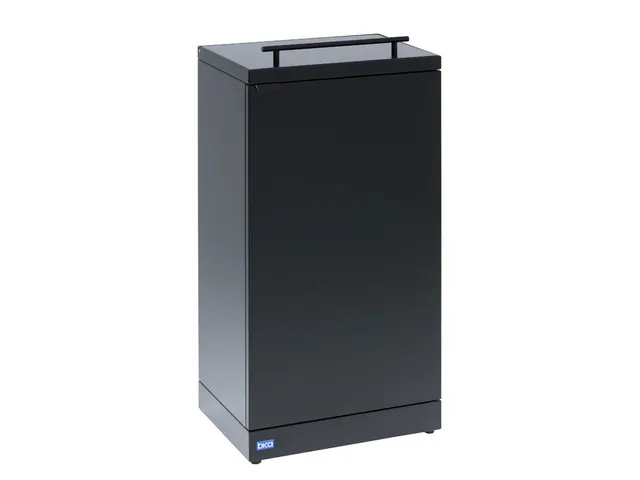 Bica 854 Afvalbak met deksel 95 Liter Zwart