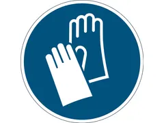 Verwijderbare vloersticker handschoenen