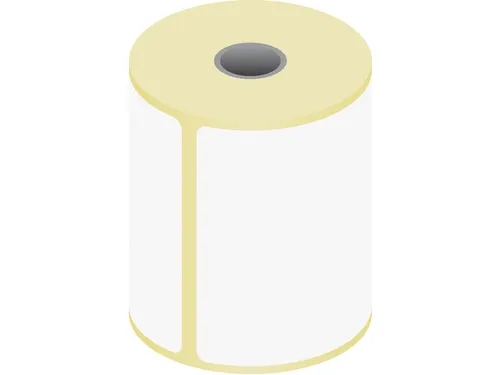 Verzendetiket Raadhuis 100x150mm kern 25mm 300 stuks thermisch